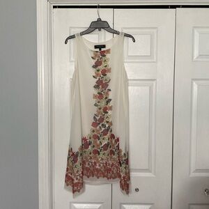 Cream Floral Dress
